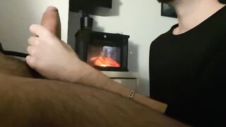 Twink blasts hot cumshot deep down throat massive blowjob