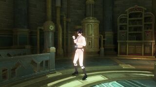 Wriothesley Nude Mod Big Cock Gushes Cum Destroys Genshin Foes