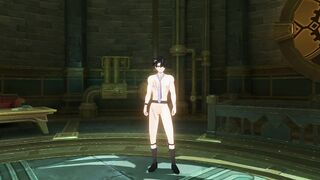 Wriothesley Nude Mod Big Cock Gushes Cum Destroys Genshin Foes