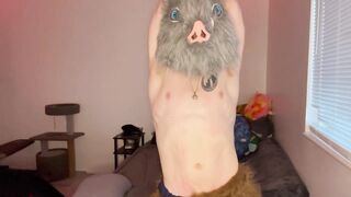 Inosuke Strips Naked And Gushes Cum Tsunami For You