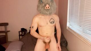 Inosuke Strips Naked And Gushes Cum Tsunami For You