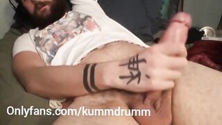 Tattooed Bearded Stud Edges BWC Till Cum Flood Rages