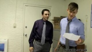 Joey Annihilates Harrison Twink Ass Gushing Cum Facial Domination