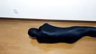 Zentai Mommy Dumps Cum Wrecked Mummy Puppy Choked in Lycra Hell