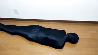 Zentai Mommy Dumps Cum Wrecked Mummy Puppy Choked in Lycra Hell