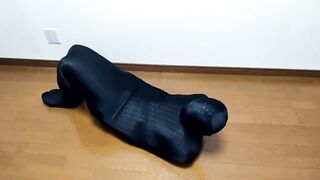 Zentai Mommy Dumps Cum Wrecked Mummy Puppy Choked in Lycra Hell