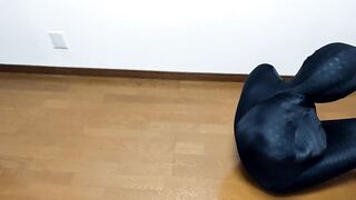 Zentai Mommy Dumps Cum Wrecked Mummy Puppy Choked in Lycra Hell