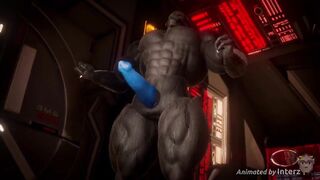 Turian Hyper Cock Muscles Explode Rips Suit Cum Floods Cockpit