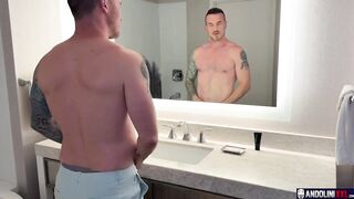 Derek Teased Andolini And Got Bareback Ass Destroyed Cum Gushing