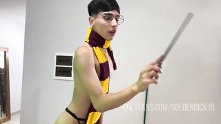 Harry Potter Femboy Ass Destroyed by Pablo's Big Dick Gushing Creampie