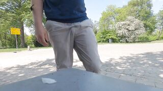 Park Pants Piss Gush Gay Crotch Flood Destroyed Soaked