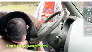 Truck Cruising Threesome Choked Gushing Cum Blast
