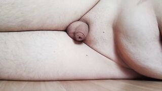 Chubby Good Boy Prostate Gushes Handsfree Cum Cleans Huge Mess