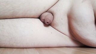 Chubby Good Boy Prostate Gushes Handsfree Cum Cleans Huge Mess