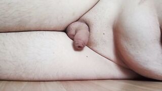 Chubby Good Boy Prostate Gushes Handsfree Cum Cleans Huge Mess