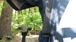 Dirty Bike Cock Gushes Mega Load Woods Risky Blast