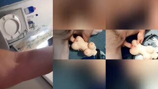 Muscle Hunk Slams Huge Cock Into Dripping Sex Doll Pussy Explosion