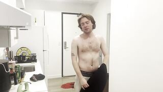 Curious Straight Hunk Gushes Twitching Cumshot Thanks