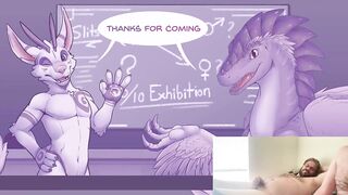 Purple Furry Slit Destroyed Gushing Monster Gay Yiff Cum Flood