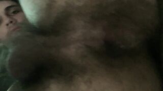 Hairy Latino Twinks Forested Ass Gapes and Gushes Cum