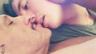 Latino Stepdad Chokes Sweet Boy with Gushing Spit Kisses Nipple Ravaged