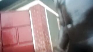 Blackest Beast Cock Gushes Huge Load Wet Outdoor Stroke
