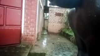 Blackest Beast Cock Gushes Huge Load Wet Outdoor Stroke