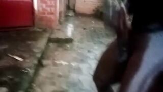Blackest Beast Cock Gushes Huge Load Wet Outdoor Stroke