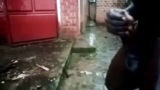 Blackest Beast Cock Gushes Huge Load Wet Outdoor Stroke