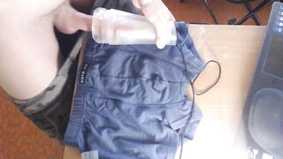 Huge Twink Cock Annihilates Fleshlight Gushes Cum Flood
