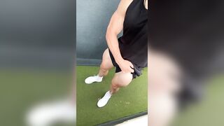 Sweaty Muscle Shorts Bulge Erupts Cum Flood Destroyed