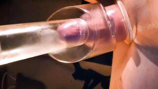 Lubed Femboy Cock Vacuum Pumped Massive Gushing Cum Ruin