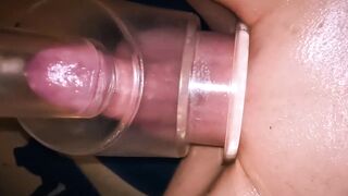 Lubed Femboy Cock Vacuum Pumped Massive Gushing Cum Ruin
