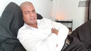 Daddy’s femboy virgin gets destroyed by his huge cock