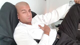 Daddy’s femboy virgin gets destroyed by his huge cock
