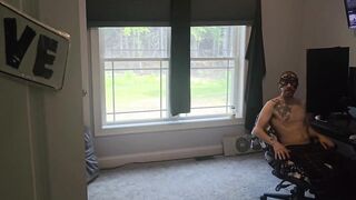 Femboy cock teased with vibrating aggression until it drips