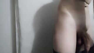 My mini game Are my eyes cute Cute femboy twink with big eyes gets fast handjob