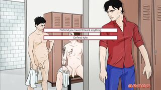 Kyle’s bathroom shame handjob destroyed him with big cock
