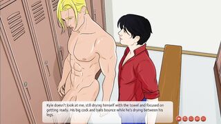 Kyle’s bathroom shame handjob destroyed him with big cock