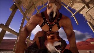 Wild Twink Foxy destroyed by massive horse cock brutal yiff