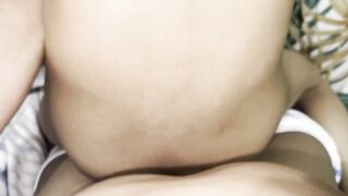 Stepdad ruins stepson raw and twice cum inside ass bareback