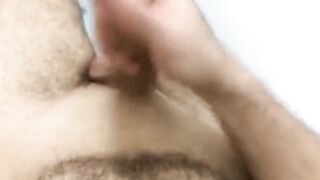 Belly button masturbation drip gay cumshot outie to innie