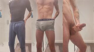Couldn't wait to get to his room FPOV big cock solo wanking