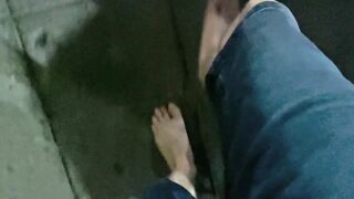 Walking barefoot on filthy streets until his soles were ruined and dripping