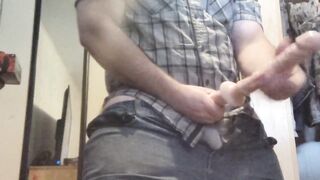 Daddy’scumshot over hairy chest 100 subs special roleplay
