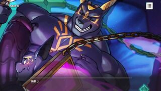 Anubiros destroyed in intimate XXXL gay blowjob cumshot game