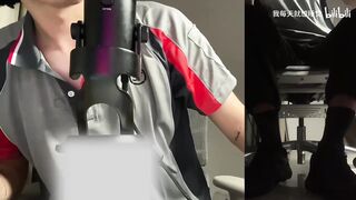 ASMR stressed chatboy relaxes in host’s bed Asian big dick solo
