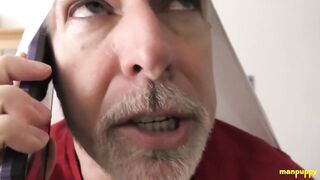 Richard Lennox destroys his underwear with atomic wedgies while testing the wrong color on a customer service call