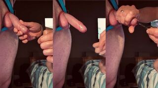 Cock torture cum choking dominant urethra gay submissive