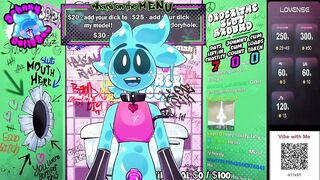 Gamer furry just chatting with monster cock stuffed in gloryhole